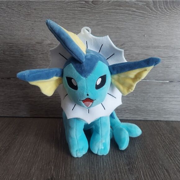 Pokemon Vaporeon 9" Plush - Eevee Evolution Figure - Picture 1 of 5